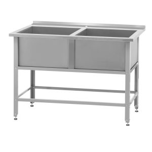 Ванна моечная ВМСб - 630/2 "Base"(полка 2-мя отверстиями,борт) Ванна моечная ВМСб - 630/2 "Base"(полка 2-мя отверстиями,борт)