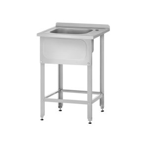 Ванна моечная ВМЦн-600*600*860 "Norma Inox" 1 м/о 400*400*250,борт, отв. д/смесит.,экран (ножка угло Ванна моечная ВМЦн-600*600*860 "Norma Inox" 1 м/о 400*400*250,борт, отв. д/смесит.,экран (ножка угло